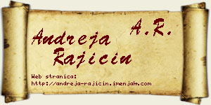 Andreja Rajičin vizit kartica